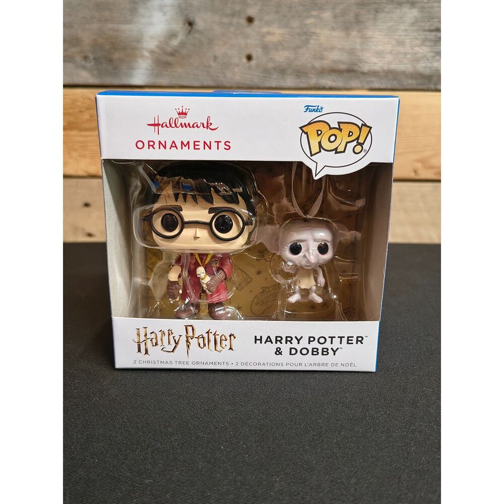 NEW & Sealed Harry Potter & Dobby 2025 Funko Pop! Hallmark Christmas Ornaments